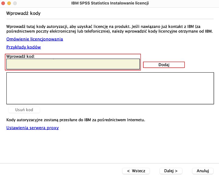 Instalator programu IBM SPSS