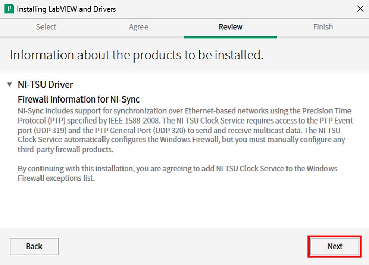 Instalator programu LabVIEW