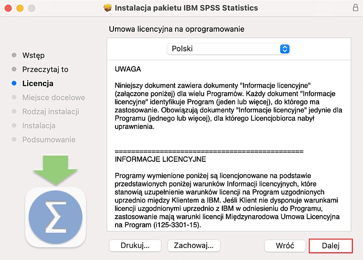 Instalator programu IBM SPSS