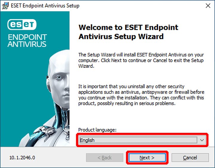 ESET setup