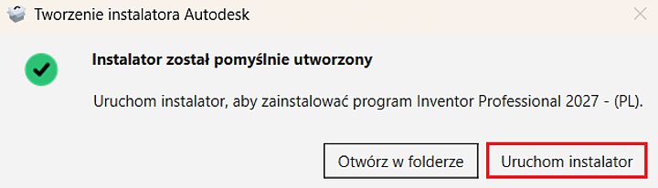 Instalator programu Inventor