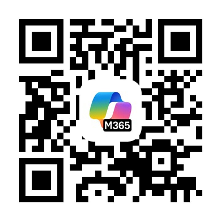 Kod QR do pobrania aplikacji mobilnej Microsoft 365