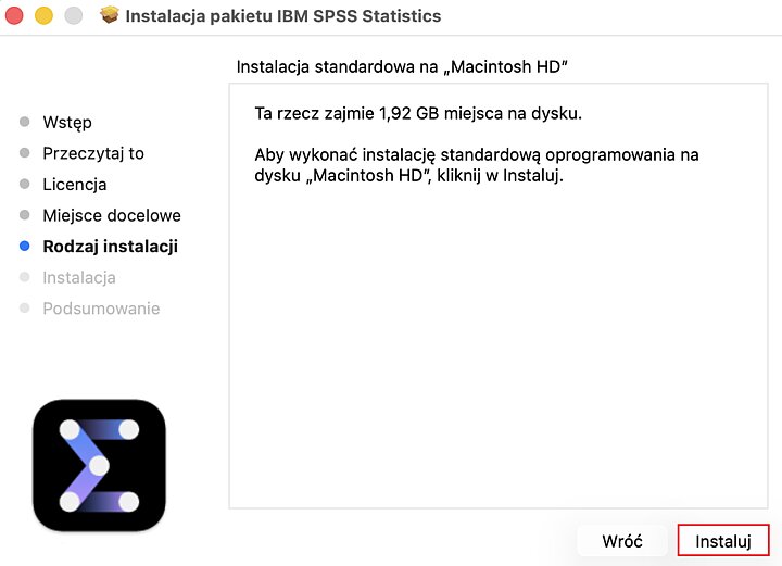 Instalator programu IBM SPSS