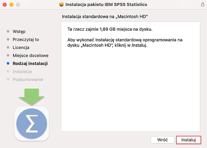 Instalator programu IBM SPSS