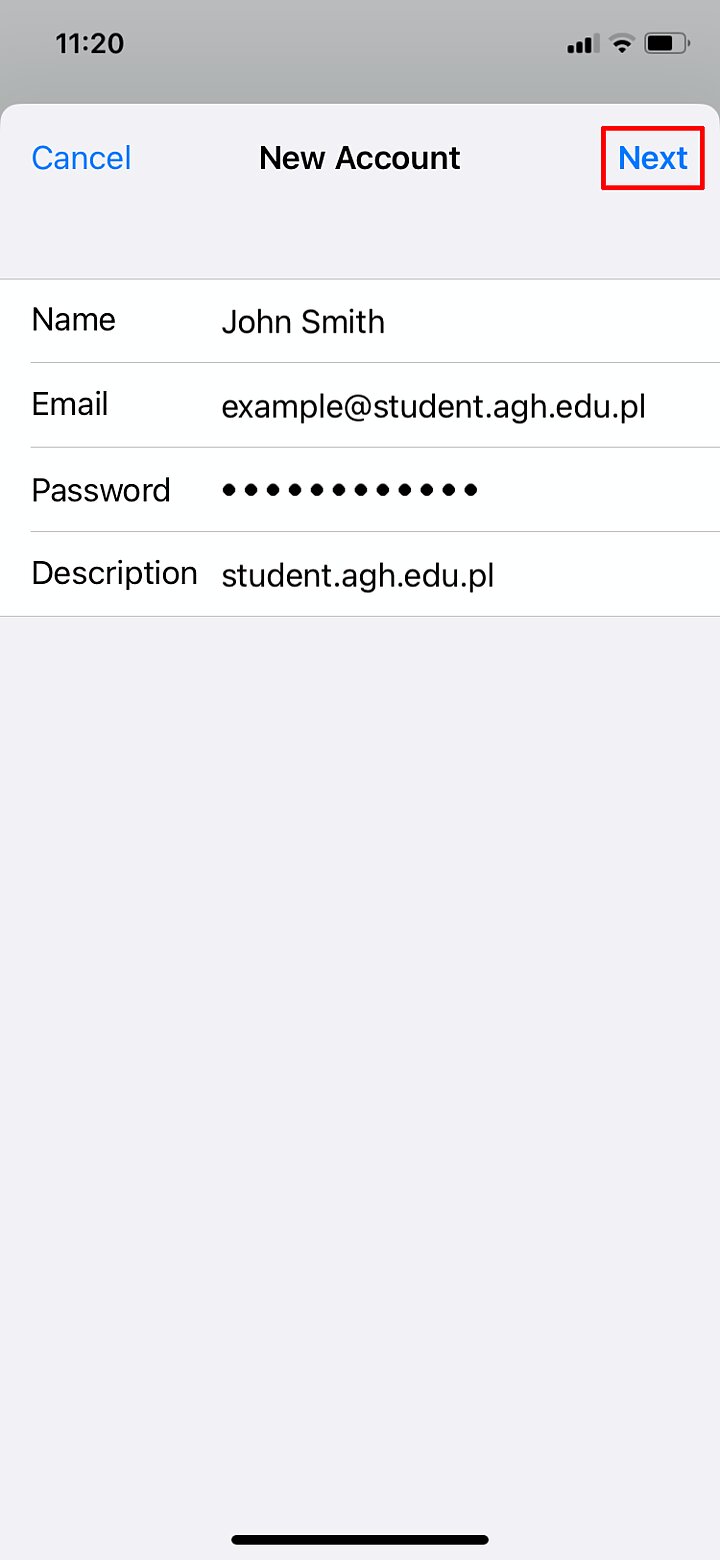 iOS Mail app settings