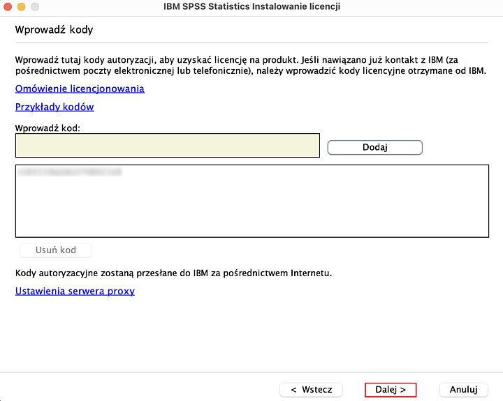 Instalator programu IBM SPSS
