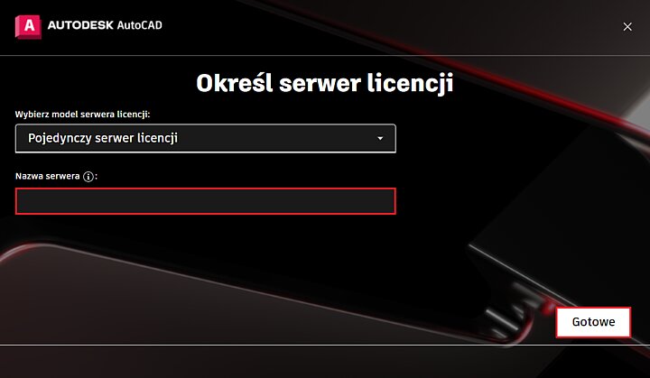 Instalator programu AutoCAD