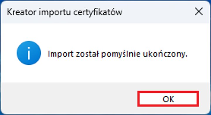 Instalacja certyfikatu osobistego w Outlook