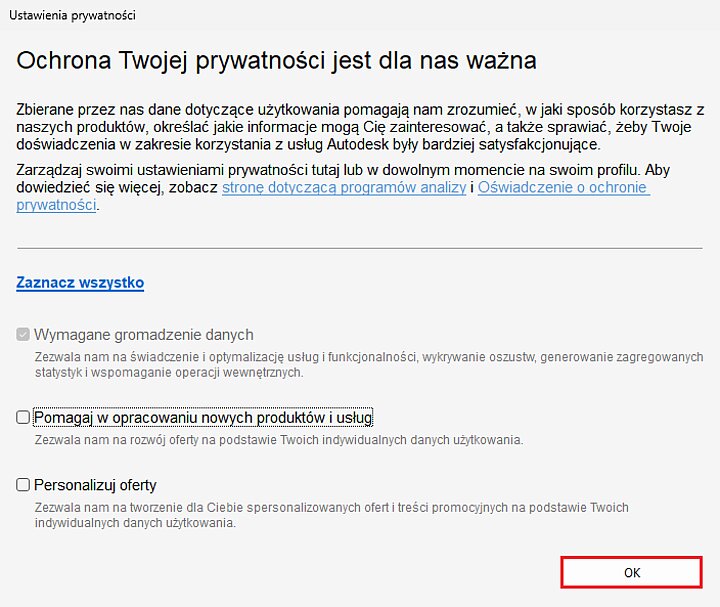 Instalator programu AutoCAD