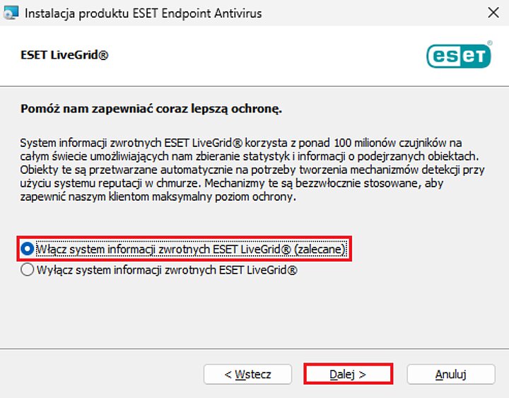 Instalator programu ESET Endpoint