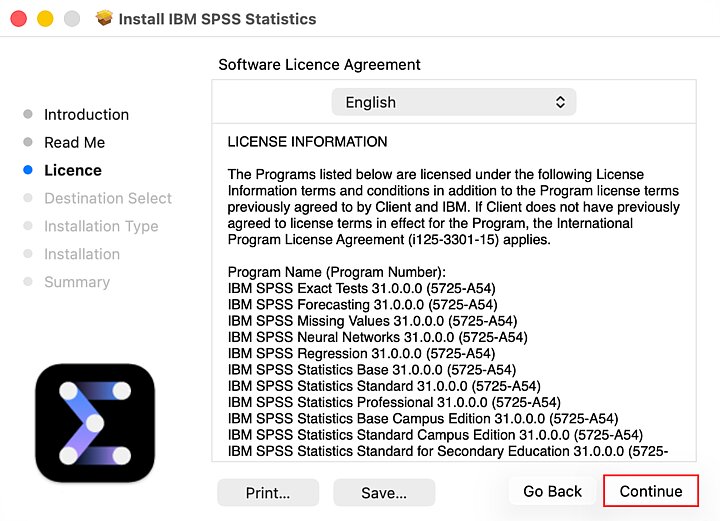 IBM SPSS installer