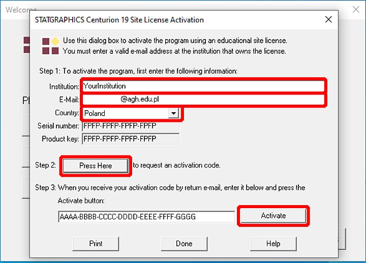 Statgraphics installer