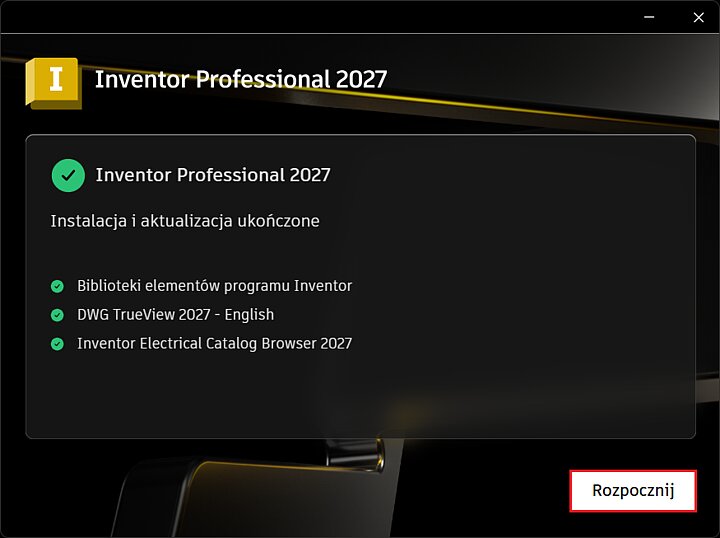 Instalator programu Inventor