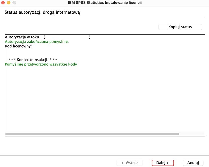 Instalator programu IBM SPSS