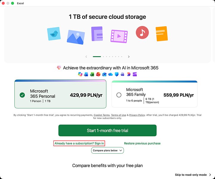 Microsoft 365 installation on maCOS