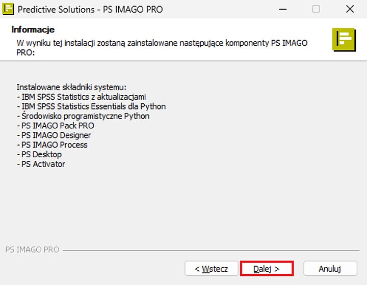 Instalator programu PS IMAGO PRO