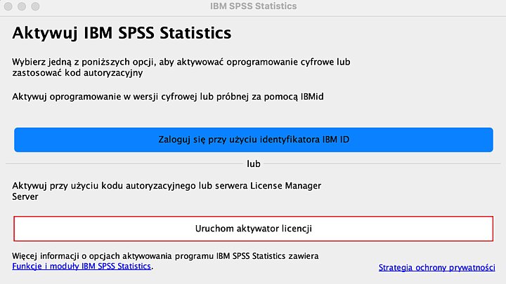 Instalator programu IBM SPSS