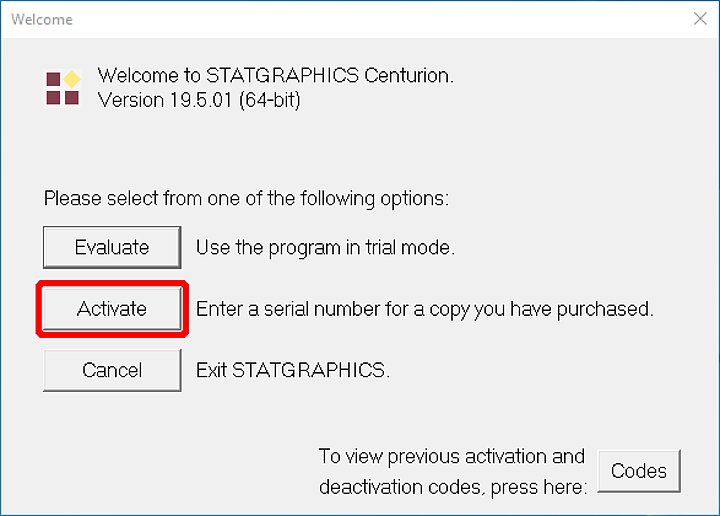 Statgraphics installer