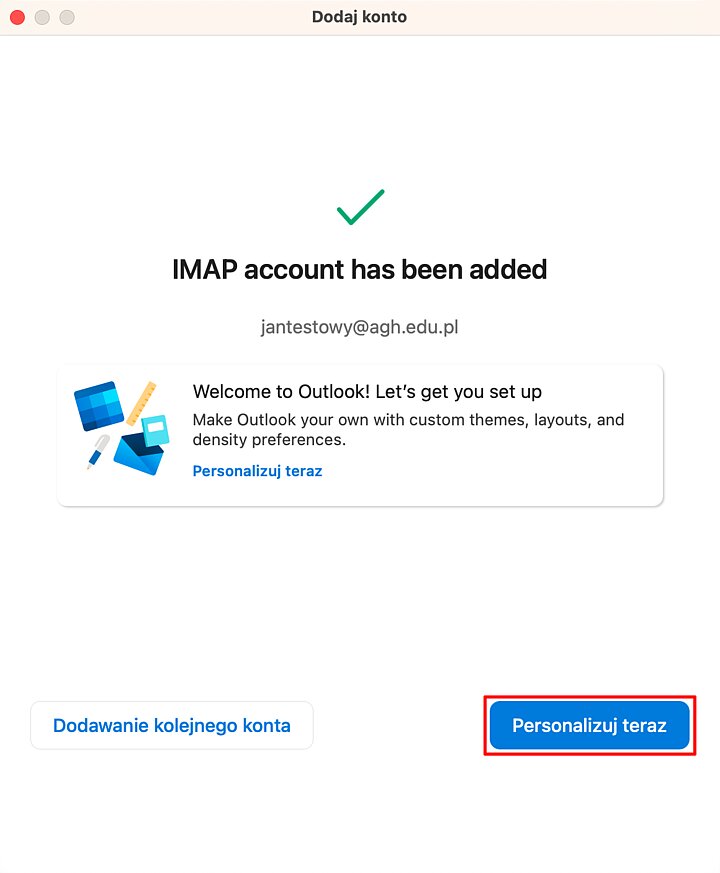Konfiguracja programu Outlook