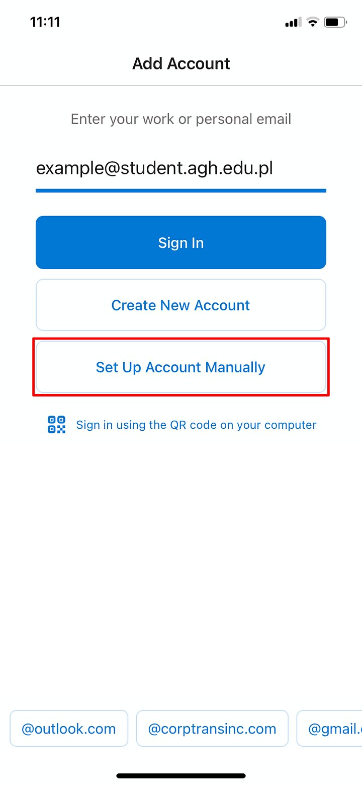 Outlook mobile app settings