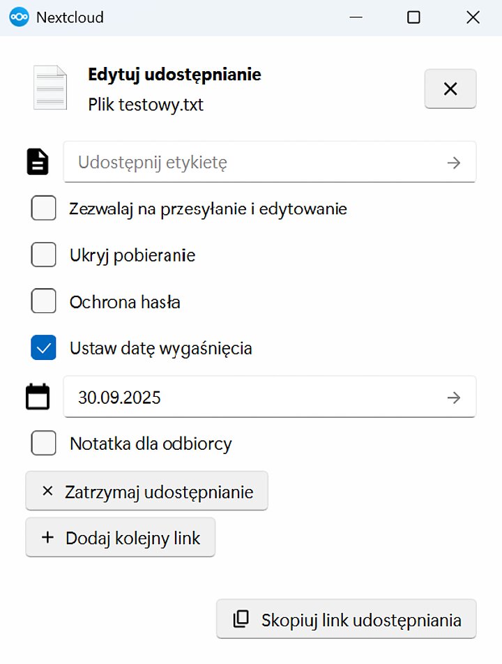 Proces udostępniania