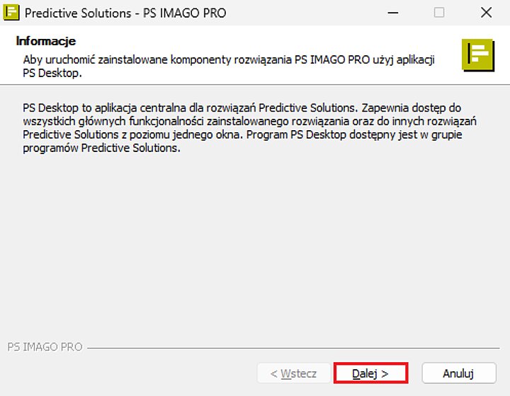 Instalator programu PS IMAGO PRO
