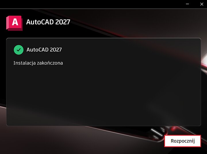 Instalator programu AutoCAD