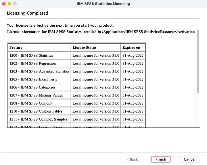 IBM SPSS installer