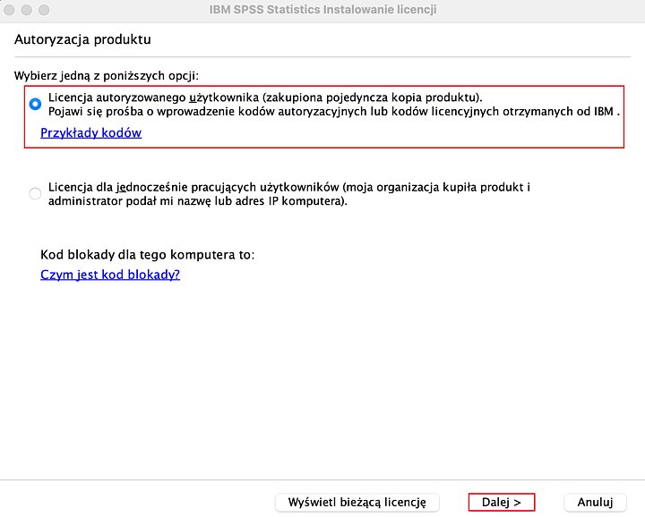 Instalator programu IBM SPSS