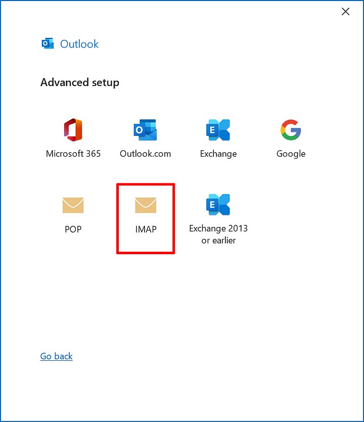 Outlook setup