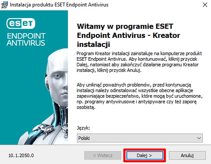 Instalator programu ESET Endpoint