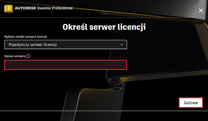 Instalator programu Inventor